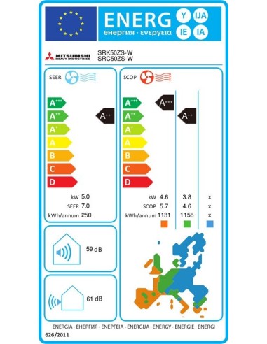 ΣΕΤ A/C MITSUBISHI HEAVY PREMIUM SRK/SRC-50ZS-W 18000BTU INVERTER