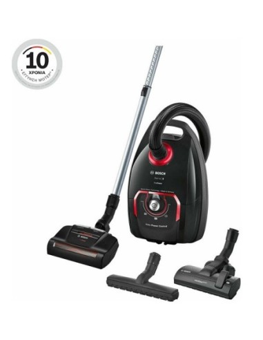 ΣΚΟΥΠΑ BOSCH BGL8POW2 650W ΜΑΥΡΗ 5lit + TURBO PLUS ΠΕΛΜΑ HEPA 15M ΚΑΛΩ