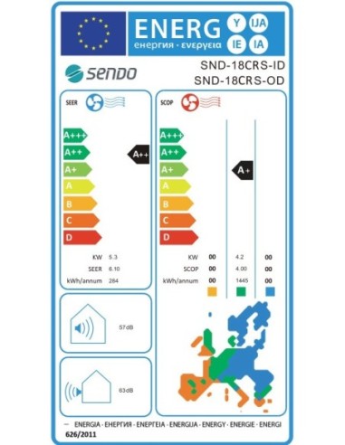 ΣΕΤ A/C SENDO CRONUS SND-18CRS 18000BTU