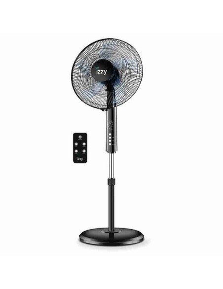 ΑΝΕΜ/ΡΑΣ IZZY IZ-9002 16" 40cm ΔΑΠΕΔΟΥ ΜΑΥΡΟΣ ΜΕ ΤΗΛΕΧ 70W 223990