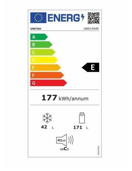 ΨΥΓΕΙΟ UNITED UND1454R 144x55 E CLASS ΛΕΥΚΟ ΔΙΠΟΡΤΟ