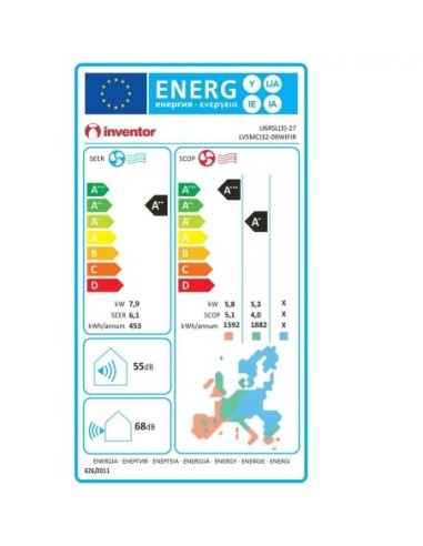 ΚΛΙΜ/ΚΟ INVENTOR U6RSL(3)-27 27000BTU INV MULTI ΕΞΩΤΕΡΙΚΗ ΜΟΝΑΔΑ