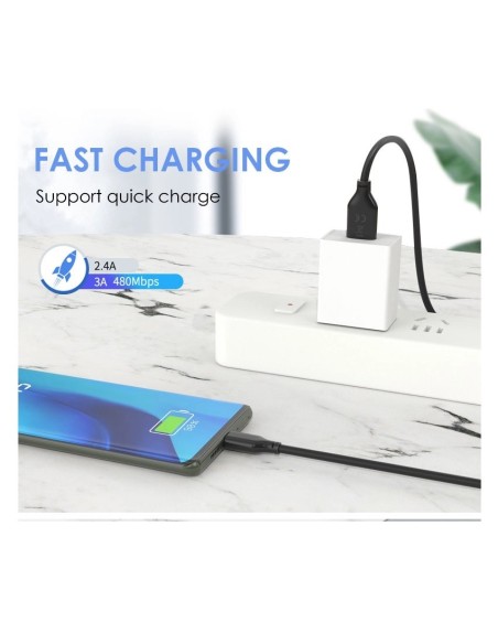 ΚΑΛΩΔΙΟ CABLETIME CT-C160 5210131038130 USB ΣΕ USB TYPE-C 2M, ΜΑΥΡΟ