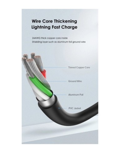 ΚΑΛΩΔΙΟ CABLETIME CT-C160 5210131038130 USB ΣΕ USB TYPE-C 2M, ΜΑΥΡΟ