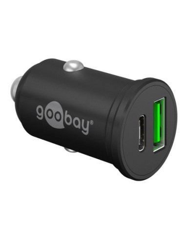 ΦΟΡΤΙΣΤΗΣ ΑΥΤΟΚΙΝΗΤΟΥ GOOBAY 61739 USB & USB-C PD, 45W ΜΑΥΡΟΣ