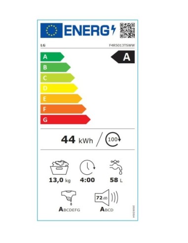 ΠΛΥΝΤΗΡΙΟ Ρ LG F4R5013TSWW 13kg 1400στρ A CLASS ΑΤΜΟΣ