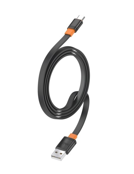 ΚΑΛΩΔΙΟ CELEBRAT CB-33A-C-BK USB-C σε USB CB-33C, flat, 3A, 1m, ΜΑΥΡΟ