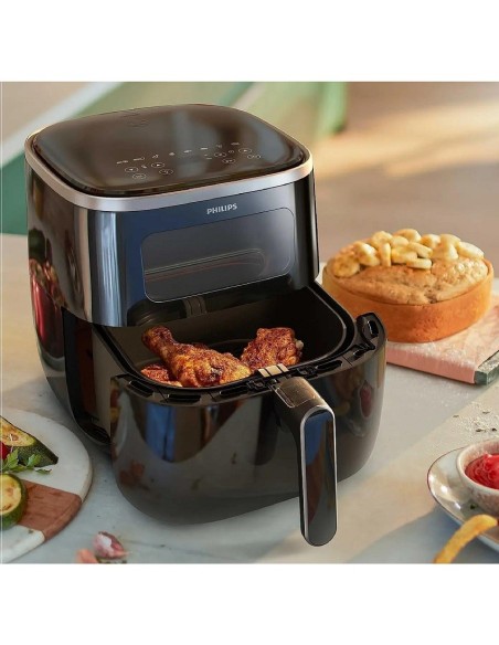 ΦΡΙΤΕΖΑ PHILIPS HD9257/80 5.6lit 1700W ΜΑΥΡΗ ΜΕ ΤΖΑΜΙ