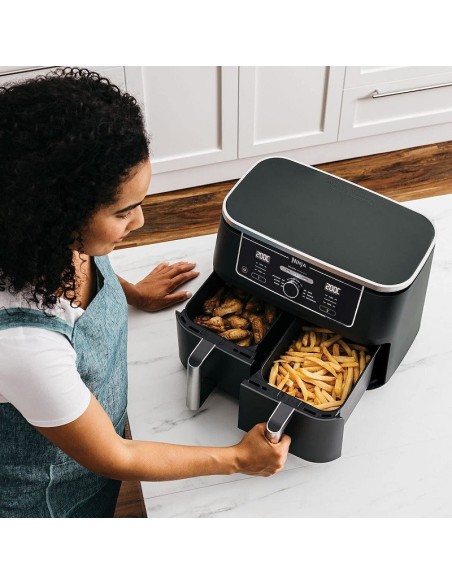 ΦΡΙΤΕΖΑ NINJA AF400EU AIR FRYER 2470W 9.5L BLACK ΔΙΠΛΟΣ ΚΑΔΟΣ