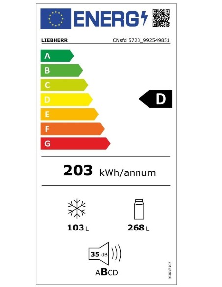 ΨΥΓ/ΚΤΗΣ LIEBHERR CNsfd 5723-20 INOX 202x60x68 D CLASS 371lt ΠΑΓΟΘΗΚΗ