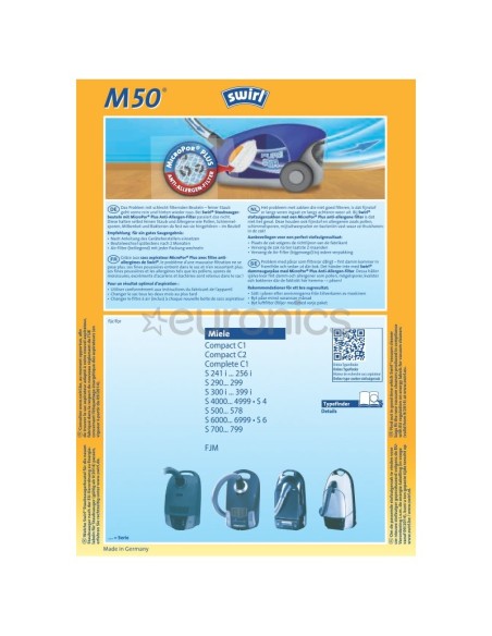 ΣΑΚΟΥΛΑ SWIRL M50 /4 ΓΙΑ MIELE FJM