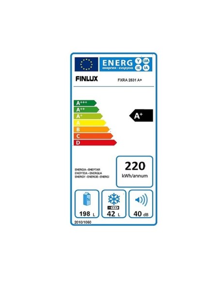 ΨΥΓΕΙΟ FINLUX FXRA 2831 160x54x56 240lt A+ ΛΕΥΚΟ