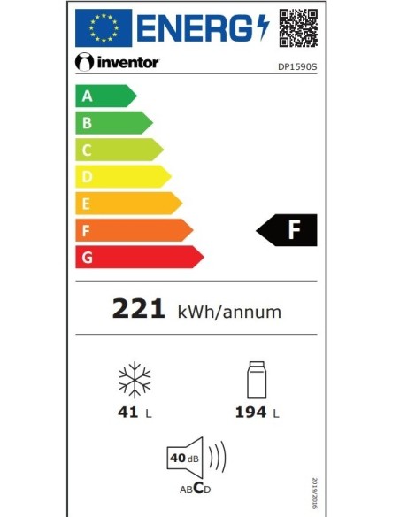 ΨΥΓΕΙΟ INVENTOR DP1590S 160x55 INOX