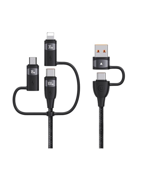 ΚΑΛΩΔΙΟ USAMS SJ646USB01 USB/USB-C ΣΕ 3 in 1 US-SJ646, PD 100W, 2m ΜΑΥ
