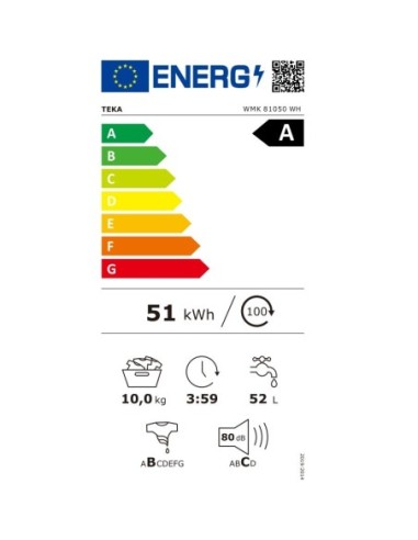 ΠΛΥΝΤΗΡΙΟ Ρ TEKA WMK 81050 WH 10kg 1500στρ A CLASS ΜΕ ΑΤΜΟ AUTO DOSE i