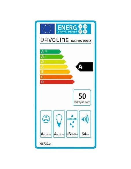 ΑΠΟΡ/ΡΑΣ DAVOLINE IOS ULTRA INOX 60CM ΣΥΡΟΜΕΝΟΣ