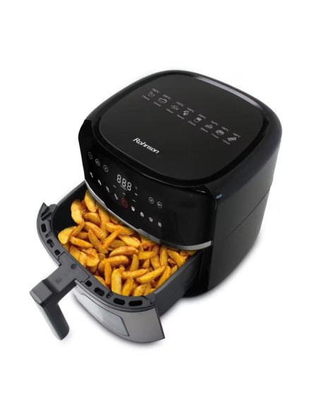 ΦΡΙΤΕΖΑ ROHNSON R-2873 ΑΕΡΟΣ ΜΕ ΑΠΟΣΠΩΜΕΝΟ ΚΑΔΟ 6LT 1500W ΜΑΥΡΗ-INOX