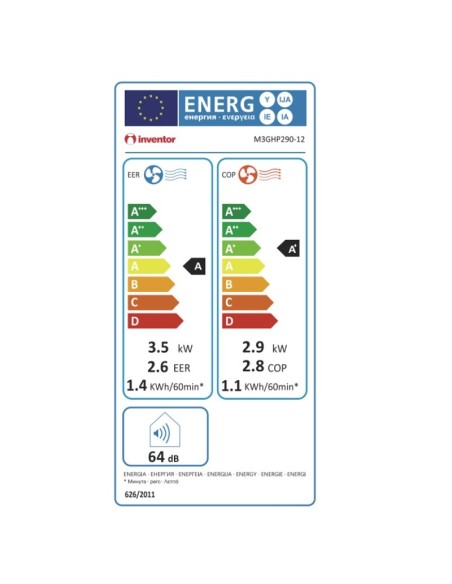 ΚΛΙΜ/ΚΟ ΦΟΡΗΤΟ INVENTOR MAGIC M3GCP290-12 12000BTU ΨΥΞΗ ΘΕΡΜΑΝΣΗ