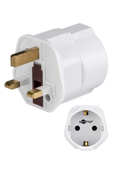 ΑΝΤΑΠΤΟΡΑΣ GOOBAY 45353 ΡΕΥΜΑΤΟΣ ΑΠΟ UK σε GERMAN TYPE 13A ΛΕΥΚΟΣ