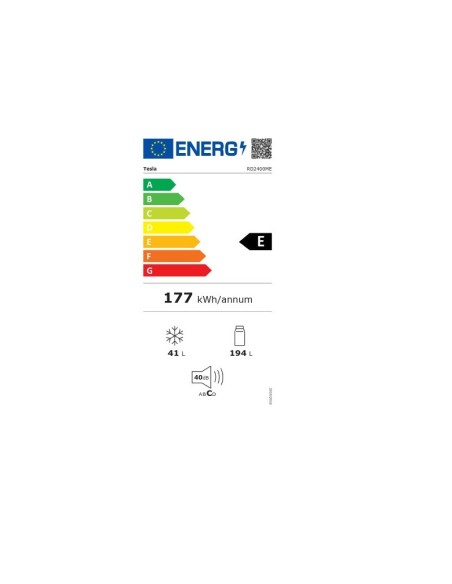 ΨΥΓΕΙΟ TESLA RD2400ME ΔΙΠΟΡΤΟ 159x55x55 E CLASS ΛΕΥΚΟ
