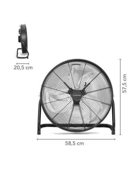 ΑΝΕΜ/ΡΑΣ TROTEC TVM20D 20''- 50cm ΜΕΤΑΛΛΙΚΟ ΔΑΠΕΔΟΥ 120W ΜΑΥΡΟ 180048