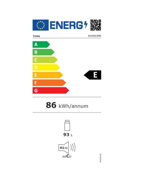 ΨΥΓΕΙΟ TESLA RS0903ME 85x47x55εκ. ΛΕΥΚΟ E CLASS 93lit