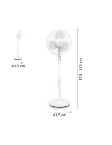 ΑΝΕΜ/ΡΑΣ TROTEC TVE25S 16'' 40CM ΟΡΘΟΣΤ. 40W ΛΕΥΚΟ ΜΕ ΤΗΛΕΧ 180042