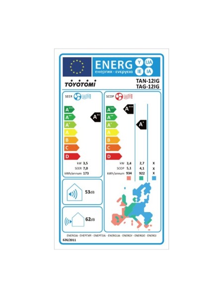 ΣΕΤ A/C TOYOTOMI IKIGAI TAN/TAG-12IG 12000 INV WIFI ION HOTEL MENU