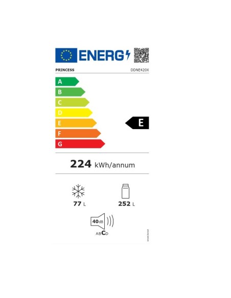 ΨΥΓΕΙΟ PRINCESS DDNE420X 166x60x65 E CLASS INOX