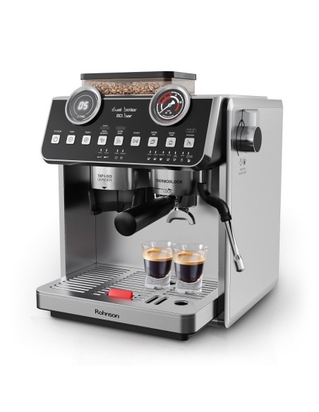 ΚΑΦΕΤΙΕΡΑ ROHNSON R-98200 ESPRESSO 20BAR 2700W ΑΛΕΣΜΕΝΟΥ ΚΑΦΕ ΑΦΡΟΓΑΛΑ