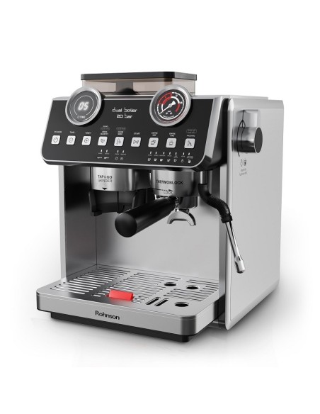 ΚΑΦΕΤΙΕΡΑ ROHNSON R-98200 ESPRESSO 20BAR 2700W ΑΛΕΣΜΕΝΟΥ ΚΑΦΕ ΑΦΡΟΓΑΛΑ