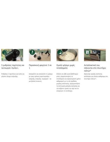 ΜΙΞΕΡ ΧΕΙΡΟΣ PHILIPS HR3781/20 500W TURBO ΜΕ ΟΘΟΝΗ LED