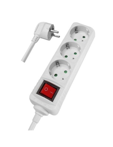 ΠΟΛΥΜΠΡΙΖΟ POWERTECH PT-873, 3x schuko, 16A, 1.5m, ΛΕΥΚΟ