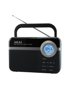 ΡΑΔΙΟΦΩΝΟ AKAI PR006A-471U ΜΑΥΡΟ ΨΗΦΙΑΚΟ ΦΟΡΗΤΟ USB